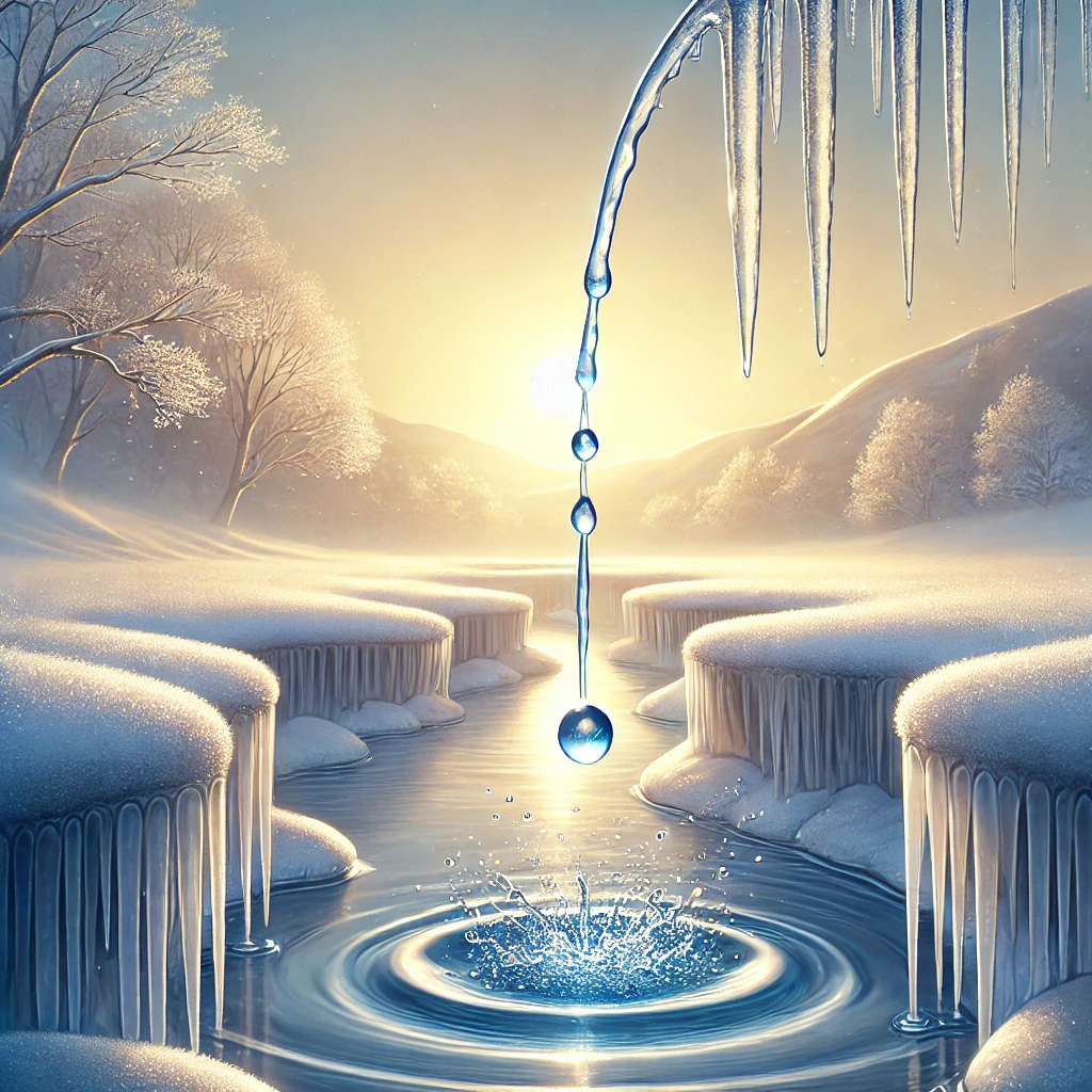chatGPTによる「滴水成氷」のイメージ